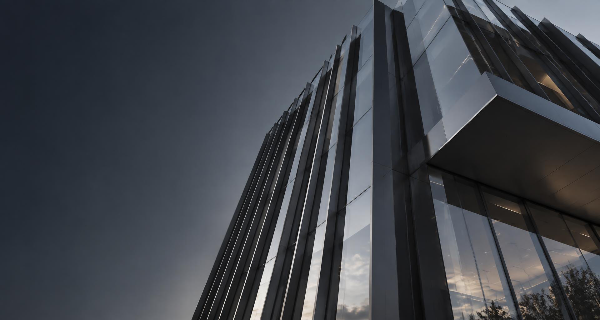 Arquitetura de um edifício empresarial contemporâneo
